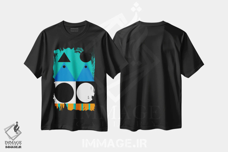 تیشرت مشکی طرح دار "ناسازگاری سازگار"، آبستره اثر لورا اوبون | فروشگاه ایماژ