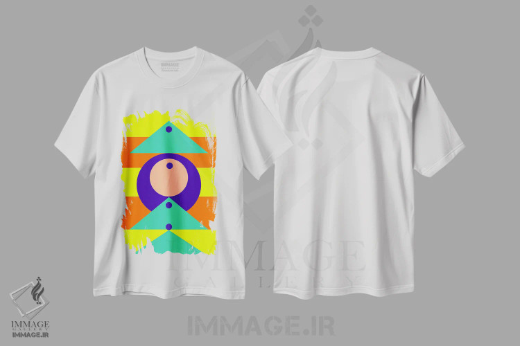 تیشرت سفید طرح دار "با سپاسگزاری"، آبستره اثر لورا اوبون | فروشگاه ایماژ