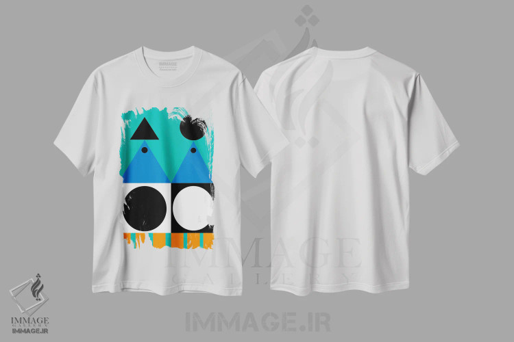 تیشرت سفید طرح دار "ناسازگاری سازگار"، آبستره اثر لورا اوبون | immage.ir
