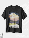 تیشرت مشکی طرح دار "به مونتانا خوش آمدید ۲"، تزئینی اثر کتابخانه کنگره | فروشگاه ایماژ