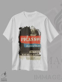 تیشرت سفید طرح دار "پروژه هنری WPA: پیکاسو"، تزئینی اثر کتابخانه کنگره | فروشگاه ایماژ