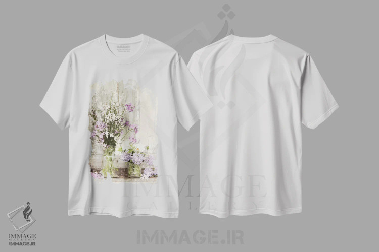 تیشرت سفید طرح دار زیبایی عادی، مدیوم اثر لری دیتِر | فروشگاه ایماژ