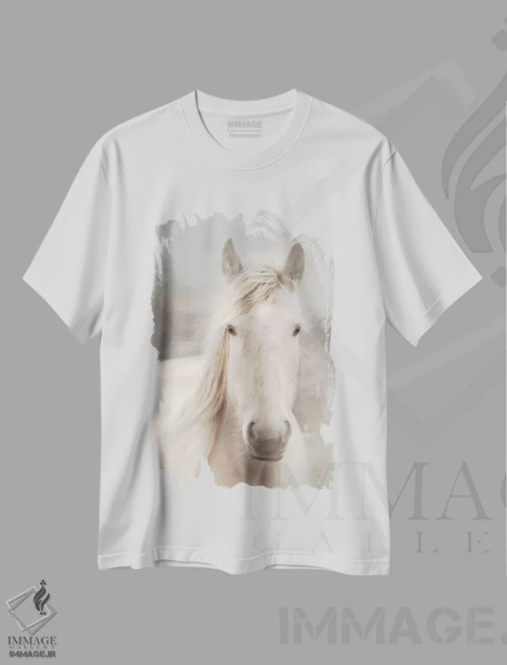 تیشرت سفید طرح دار زیبایی سفید ۱، دکور روستایی اثر لری دیتِر | immage.ir