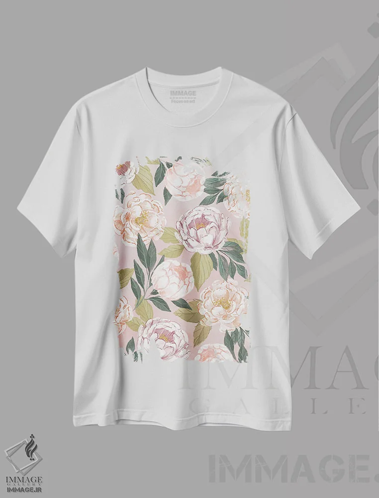 تیشرت سفید طرح دار "لالایی کودکانه جنگل ۳"، تزئینی اثر لونی هریس | immage.ir