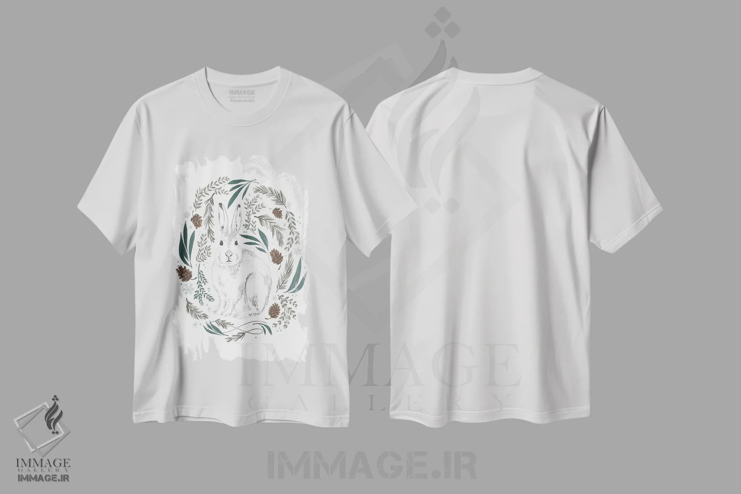 تیشرت سفید طرح دار "کریسمس زمستانی، آرزوهای سرد زمستانی ۴"، تزئینی اثر لونی هریس | فروشگاه ایماژ