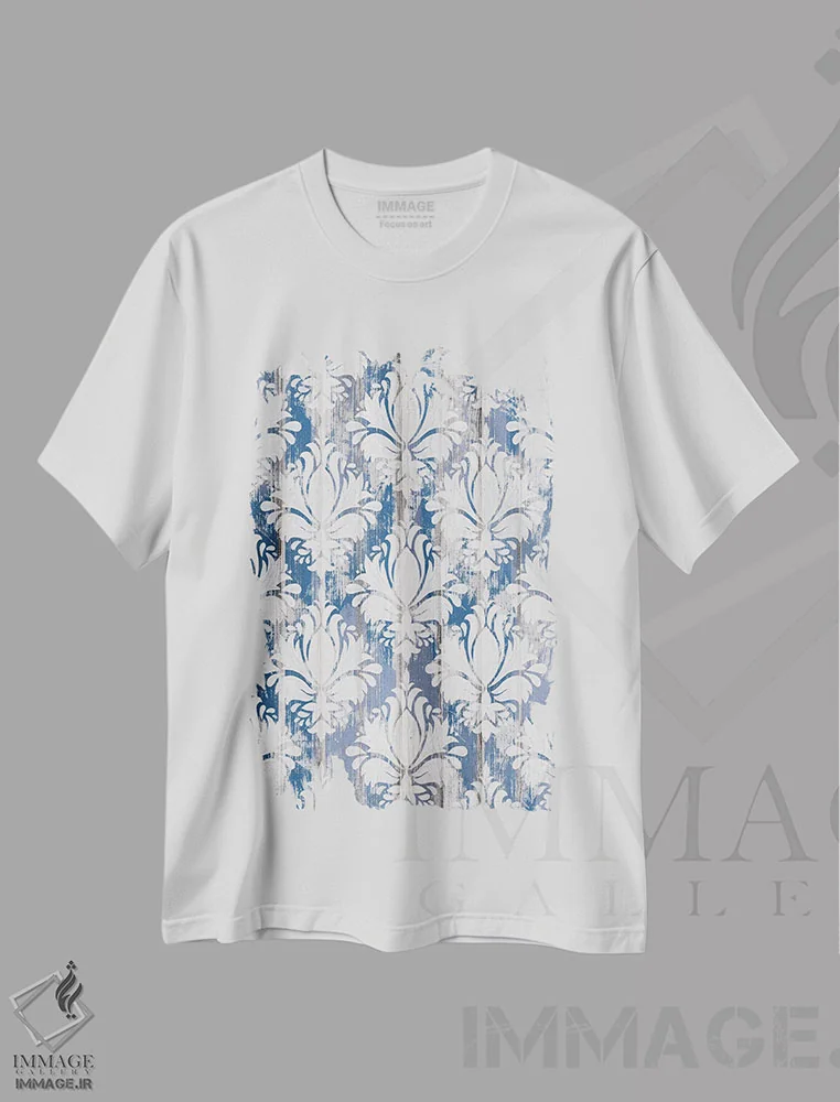تیشرت سفید طرح دار "پروانه های مزرعه هر روز ۳"، آبستره اثر لونی هریس | immage.ir