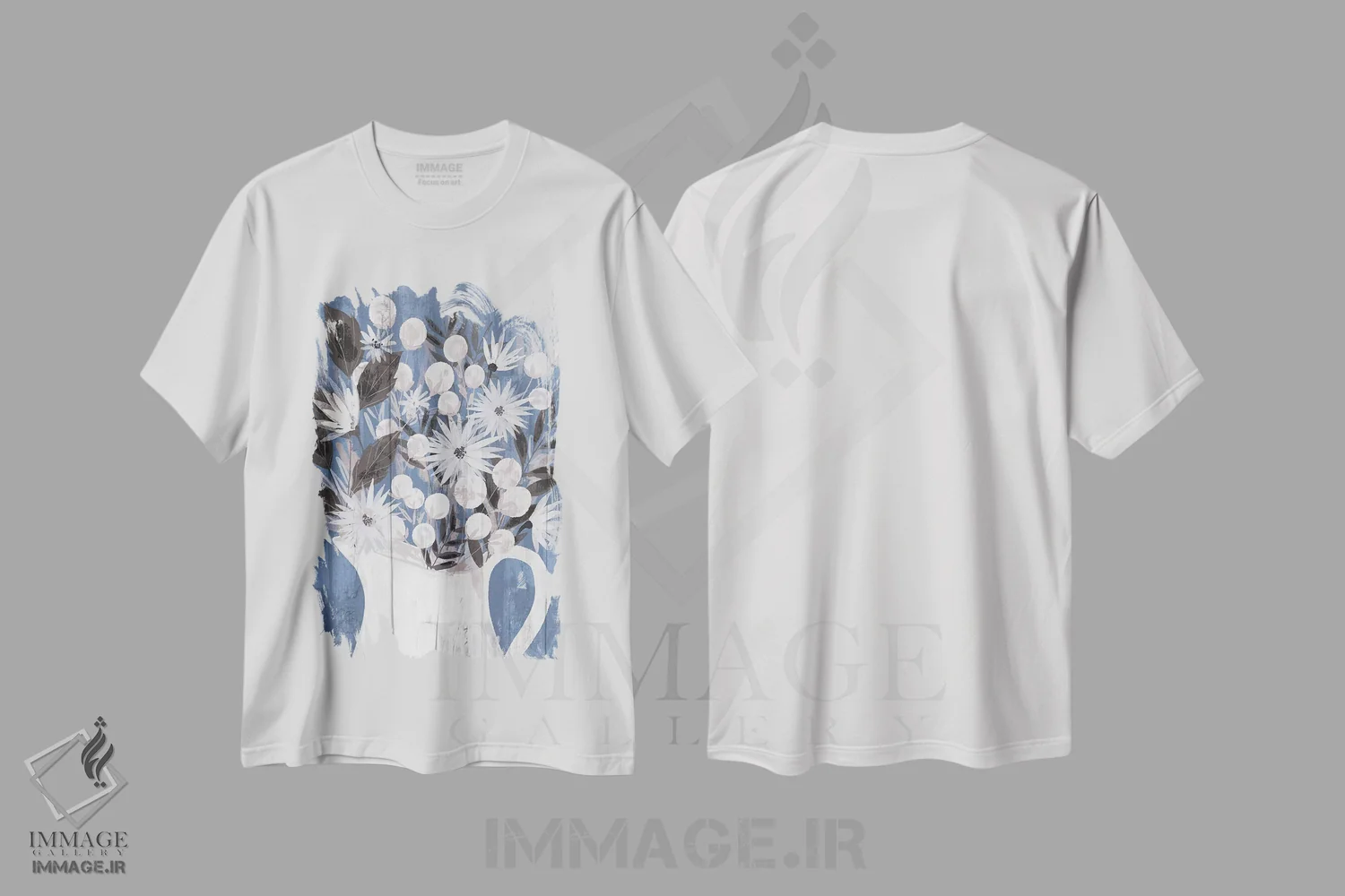 تیشرت سفید طرح دار "پروانه های مزرعه هر روز ۴"، دکور روستایی اثر لونی هریس | فروشگاه ایماژ