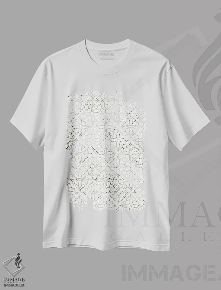تیشرت سفید طرح دار "عشق روزمره اینجا زندگی می کند ۳"، آبستره اثر لونی هریس | فروشگاه ایماژ