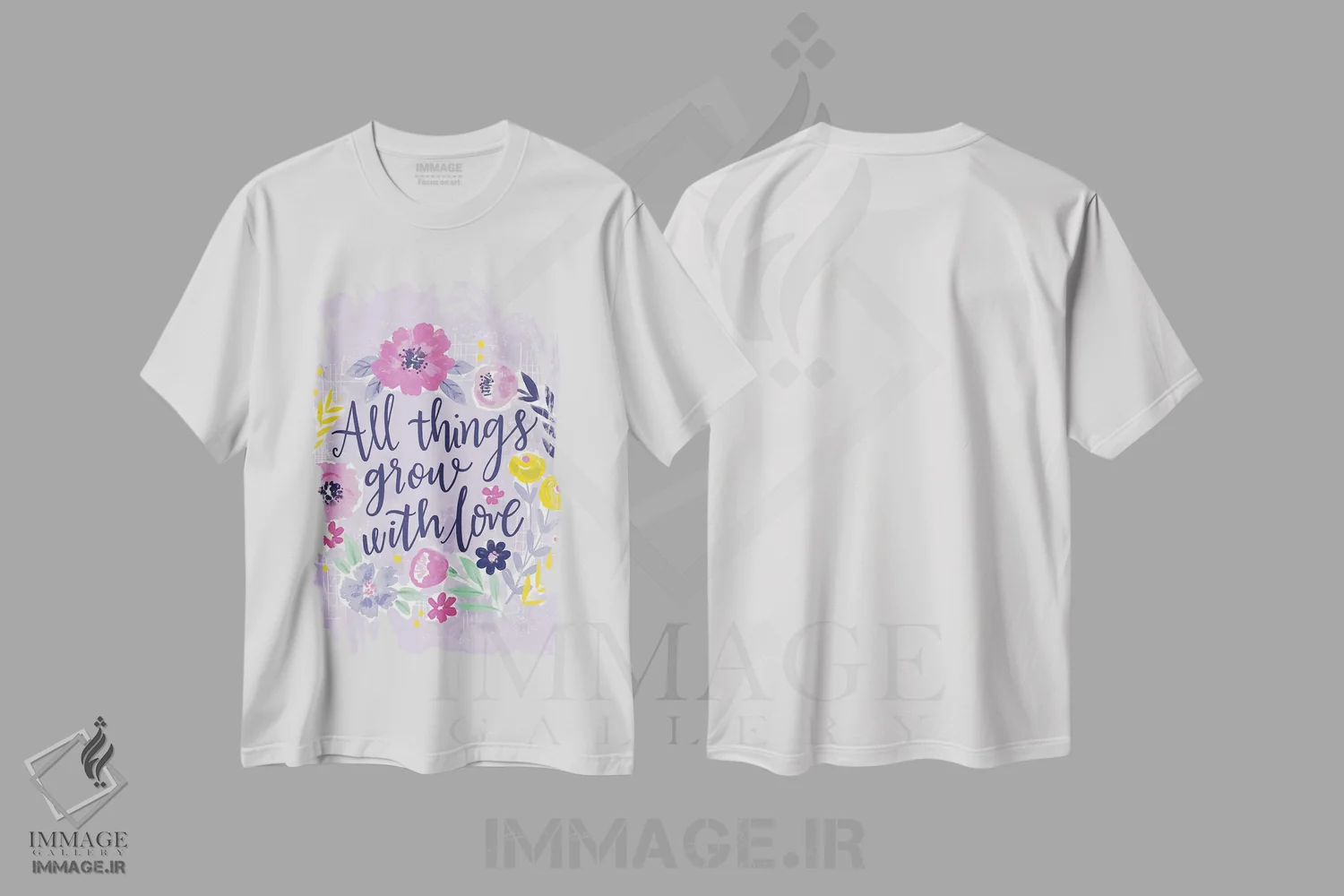 تیشرت سفید طرح دار "هر روز"، هنر دیجیتال اثر لونی هریس | فروشگاه ایماژ