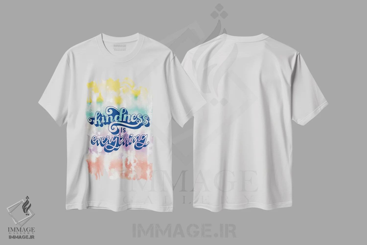 تیشرت سفید طرح دار "مهربانی همه چیز است"، هنر دیجیتال اثر لونی هریس | immage.ir