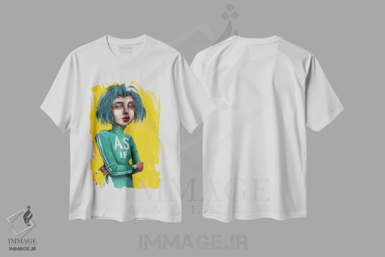 تیشرت سفید طرح دار "مثل اینکه"، دکوراسیون جایگزین اثر لیت او'مالی | immage.ir