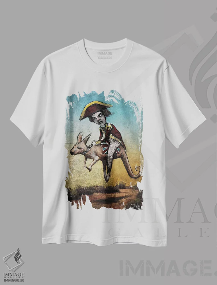 تیشرت سفید طرح دار "کاوشگر"، دکوراسیون جایگزین اثر لیت او'مالی | immage.ir
