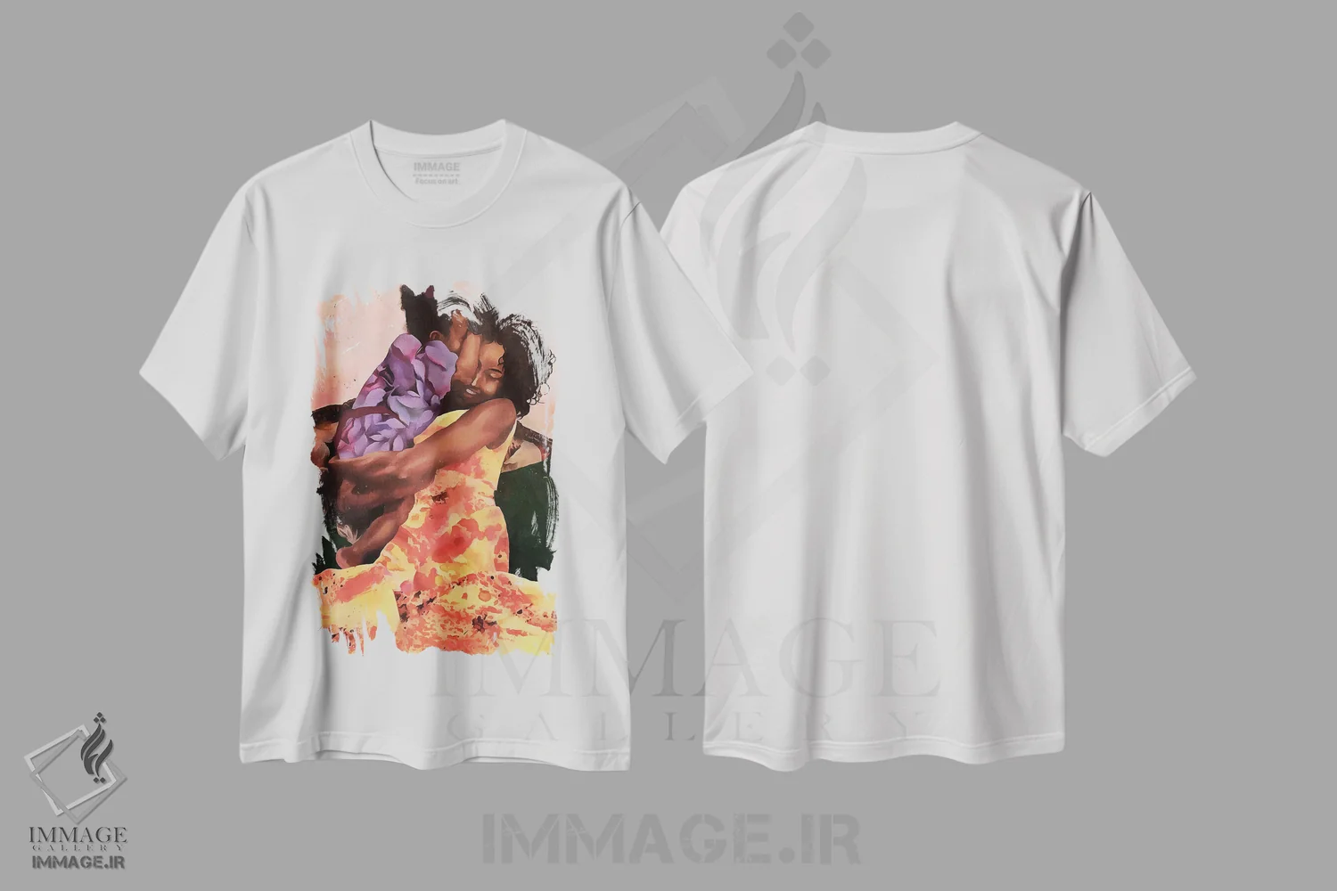 تیشرت سفید طرح دار "قدرت او"، هنر آمریکایی آفریقایی تبار اثر آلونزو ساندرز | فروشگاه ایماژ