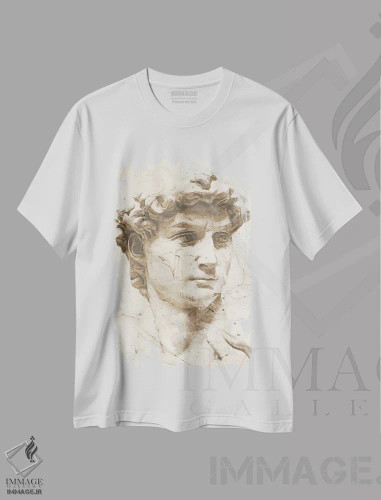 تیشرت سفید طرح دار "مطالعه کلاسیک ۱"، دکور معاصر اثر آلونزو ساندرز | فروشگاه ایماژ