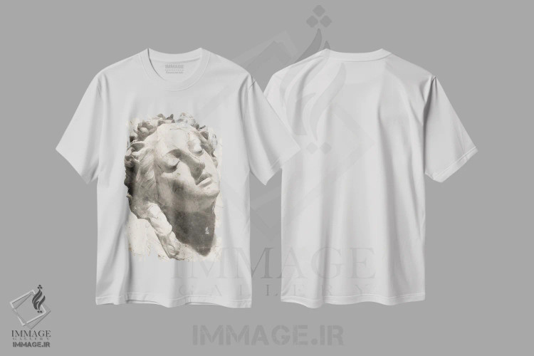تیشرت سفید طرح دار "مطالعه کلاسیک ۴"، دکور معاصر اثر آلونزو ساندرز | immage.ir