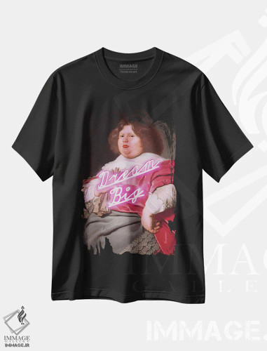 تیشرت مشکی طرح دار "بزرگ رویا ببین"، هنر دیجیتال اثر یوناس لوس | فروشگاه ایماژ