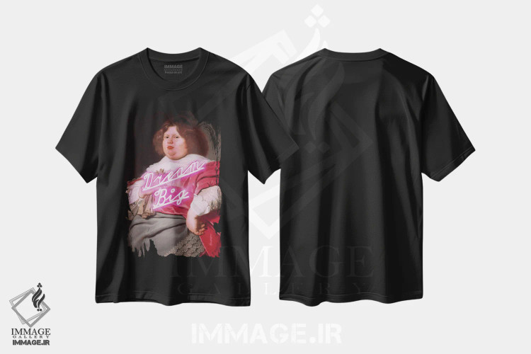 تیشرت مشکی طرح دار "بزرگ رویا ببین"، هنر دیجیتال اثر یوناس لوس | فروشگاه ایماژ