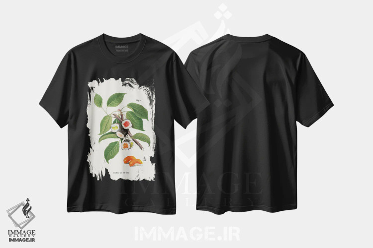 تیشرت مشکی طرح دار "کارخانه سوشی"، هنر دیجیتال اثر یوناس لوس | immage.ir