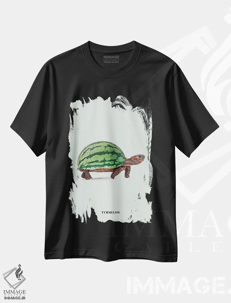 تیشرت مشکی طرح دار "تُرملون"، هنر دیجیتال اثر یوناس لوس | immage.ir