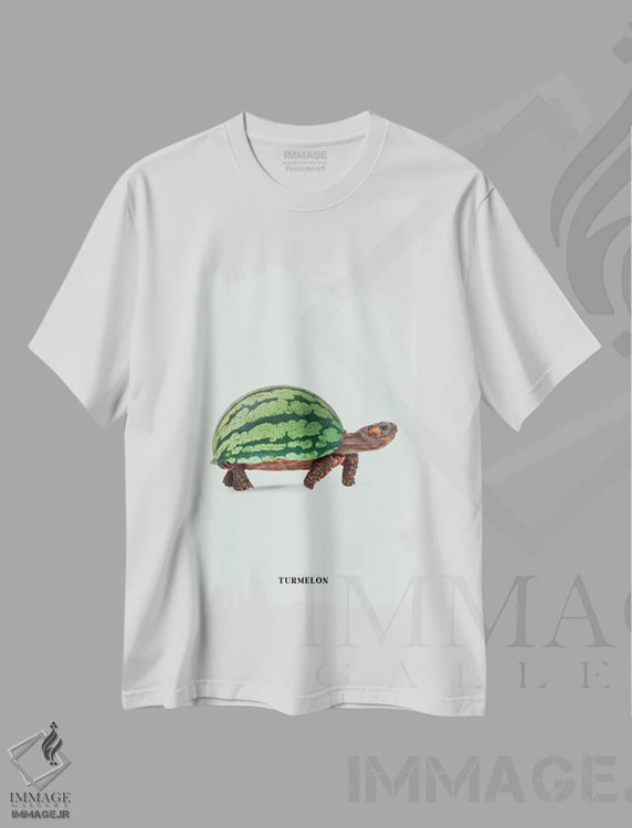 تیشرت سفید طرح دار "تُرملون"، هنر دیجیتال اثر یوناس لوس | فروشگاه ایماژ
