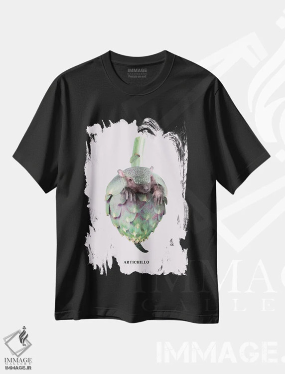 تیشرت مشکی طرح دار "آرتیشیلو"، هنر دیجیتال اثر یوناس لوس | فروشگاه ایماژ