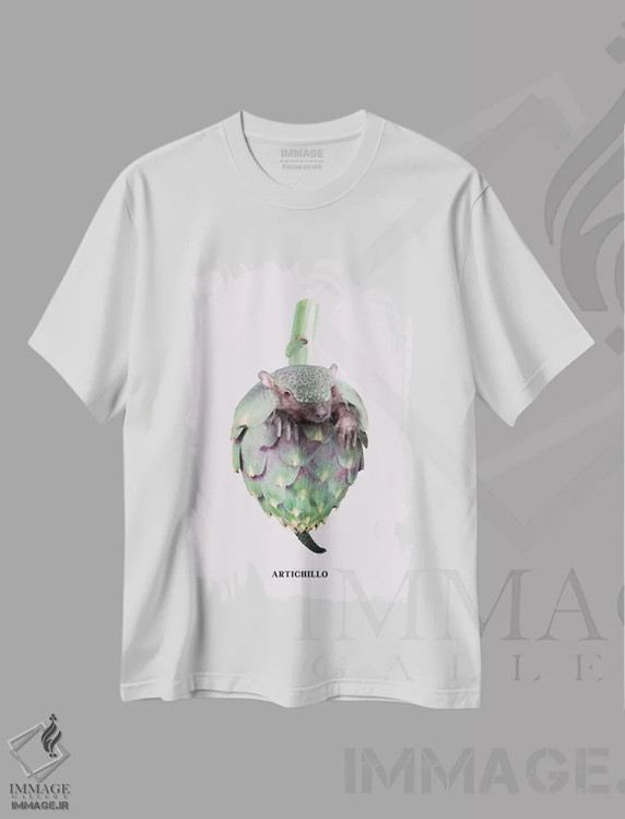 تیشرت سفید طرح دار "آرتیشیلو"، هنر دیجیتال اثر یوناس لوس | immage.ir