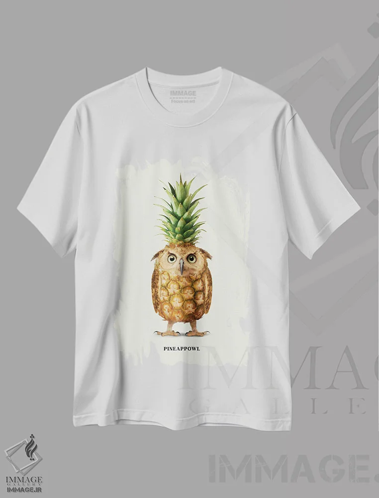 تیشرت سفید طرح دار "پاین اپ اول"، هنر دیجیتال اثر یوناس لوس | فروشگاه ایماژ
