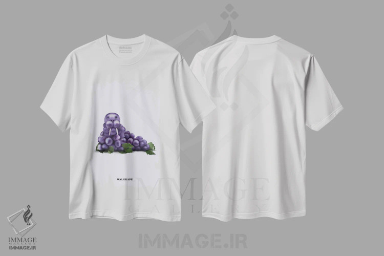 تیشرت سفید طرح دار "وال گِرِیپ"، هنر دیجیتال اثر یوناس لوس | immage.ir