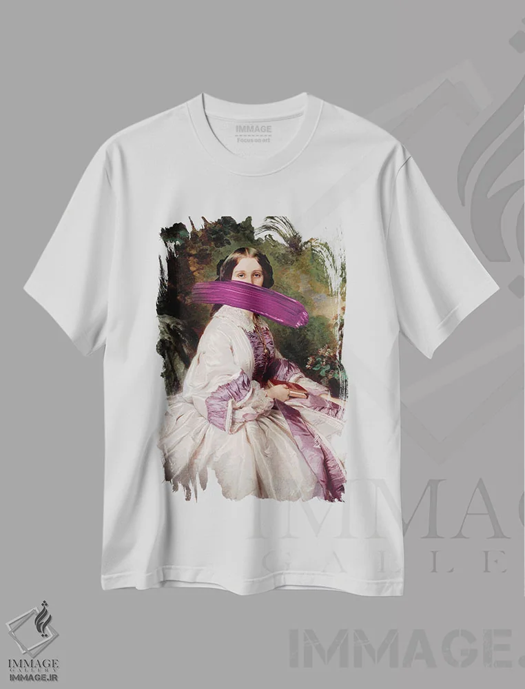 تیشرت سفید طرح دار "خرابکاری ۳"، هنر دیجیتال اثر یوناس لوس | immage.ir