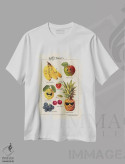 تیشرت سفید طرح دار "میوه های شاد"، تزئینی اثر یوناس لوس | فروشگاه ایماژ