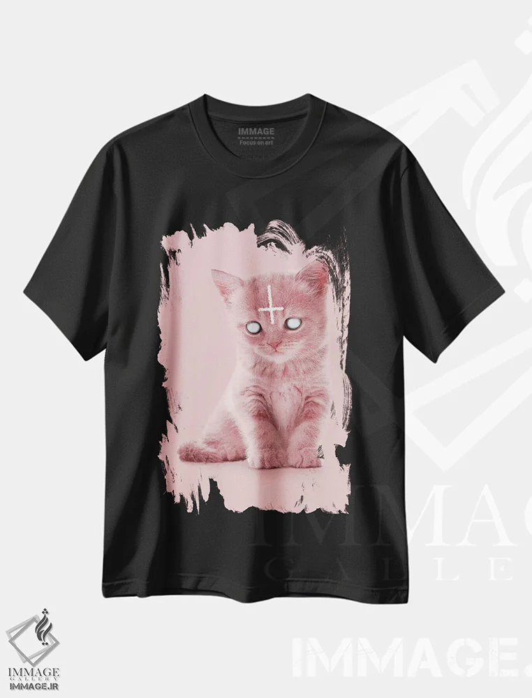 تیشرت مشکی طرح دار "لوکی پُر"، دکوراسیون جایگزین اثر یوناس لوس | فروشگاه ایماژ