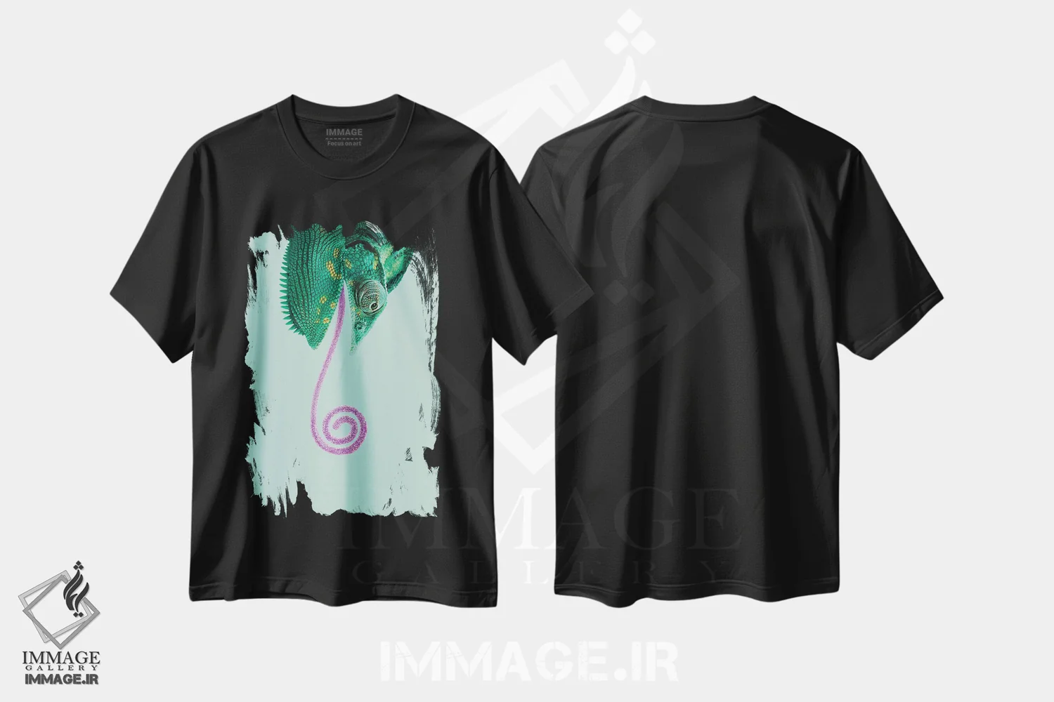 تیشرت مشکی طرح دار – تیشرت فانتزی ,"آب نبات آفتاب پرست" اثر یوناس لوس immage.ir