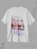 تیشرت سفید طرح دار – تیشرت تابستانی ,"جشن استخر" اثر یوناس لوس فروشگاه ایماژ