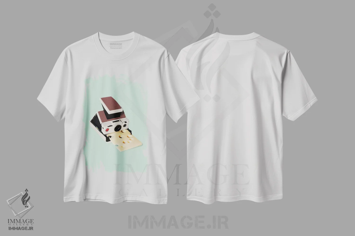 تیشرت سفید طرح دار – تیشرت طنز ,"بگید سیب زمینی" اثر یوناس لوس immage.ir