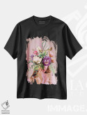 تیشرت مشکی طرح دار – تیشرت گلدار ,"عشق شکوفا" اثر یوناس لوس فروشگاه ایماژ