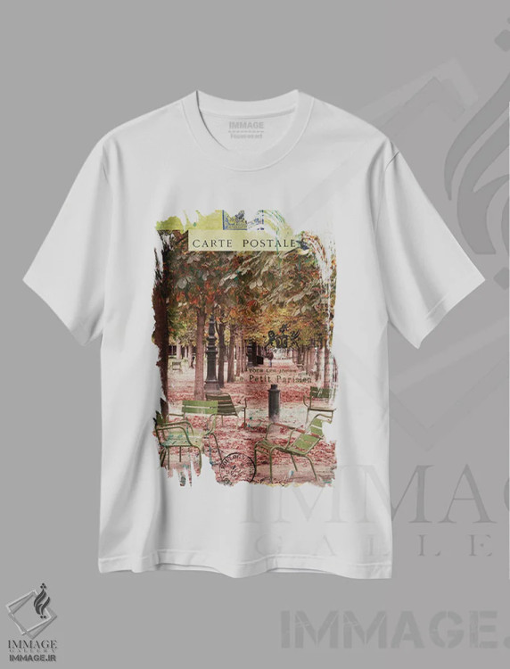 تیشرت سفید طرح دار – تیشرت طبیعت ,"پاییز جمع آوری شده IV" اثر سندی لوید فروشگاه ایماژ