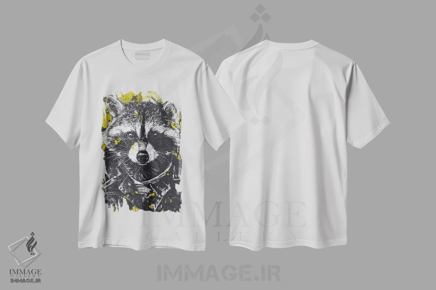 تیشرت سفید طرح دار – تیشرت اسپرت ,"درخشش ستاره ای و جسارت چرمی" اثر شارلین لومیس فروشگاه ایماژ