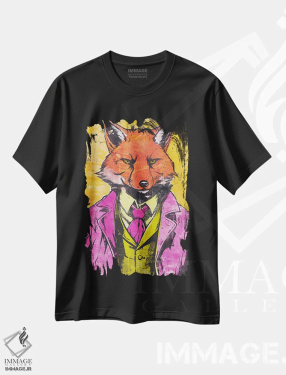 تیشرت مشکی طرح دار – تیشرت فانتزی ,"جادوگر" اثر شارلین لومیس فروشگاه ایماژ
