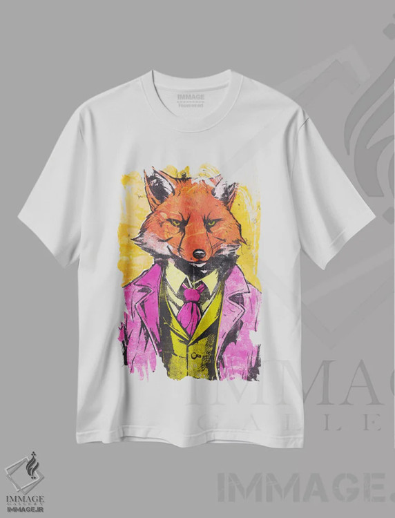 تیشرت سفید طرح دار – تیشرت فانتزی ,"جادوگر" اثر شارلین لومیس immage.ir
