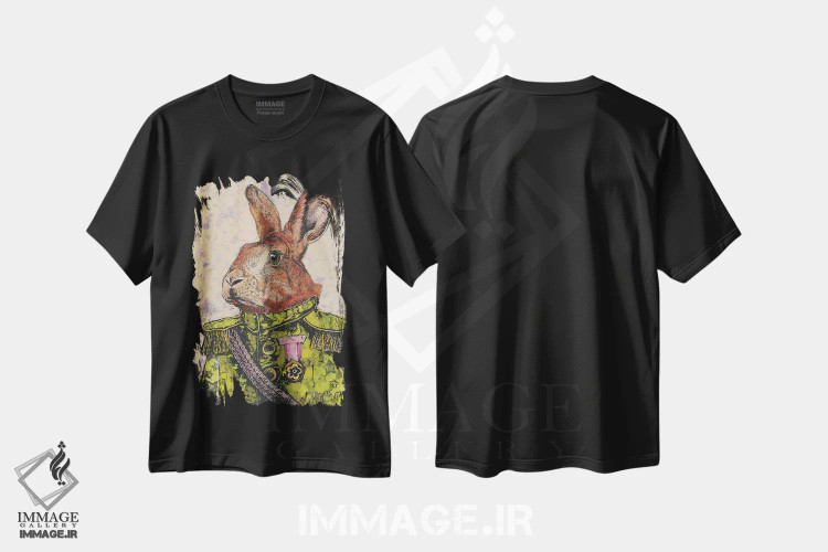 تیشرت مشکی طرح دار – تیشرت فانتزی ,"فرمانده عالی بان بان" اثر شارلین لومیس immage.ir