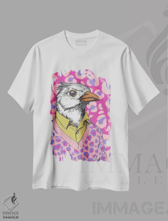 تیشرت سفید طرح دار – تیشرت گرافیکی ,"الی" اثر شارلین لومیس فروشگاه ایماژ