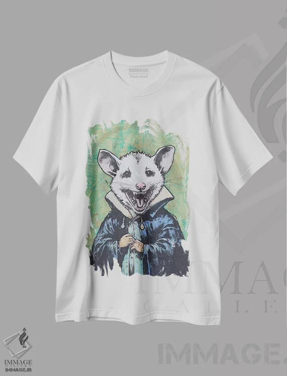 تیشرت سفید طرح دار – تیشرت فانتزی ,"اونوسفِراتو" اثر شارلین لومیس فروشگاه ایماژ