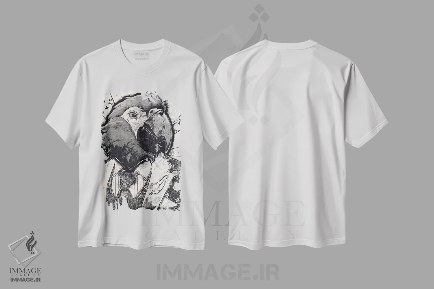 تیشرت سفید طرح دار – تیشرت فانتزی ,"پولی سیشن" اثر شارلین لومیس فروشگاه ایماژ