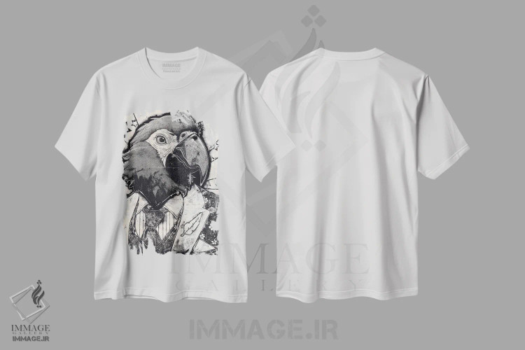 تیشرت سفید طرح دار – تیشرت فانتزی ,"پولی سیشن" اثر شارلین لومیس فروشگاه ایماژ