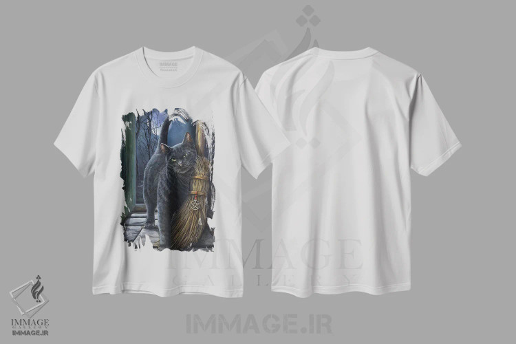 تیشرت سفید طرح دار – تیشرت فانتزی ,"برخوردی با جادو" اثر لیزا پارکر immage.ir