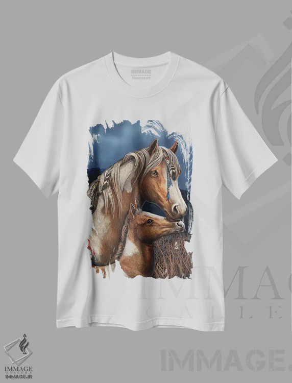 تیشرت سفید طرح دار – تیشرت حیوانات ,"آپاجی" اثر لیزا پارکر فروشگاه ایماژ