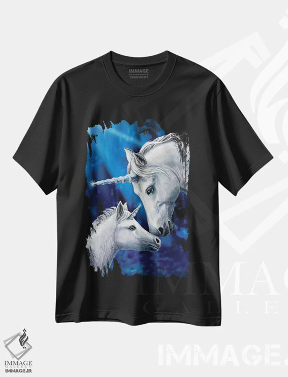 تیشرت مشکی طرح دار – تیشرت فانتزی ,"عشق مقدس" اثر لیزا پارکر فروشگاه ایماژ