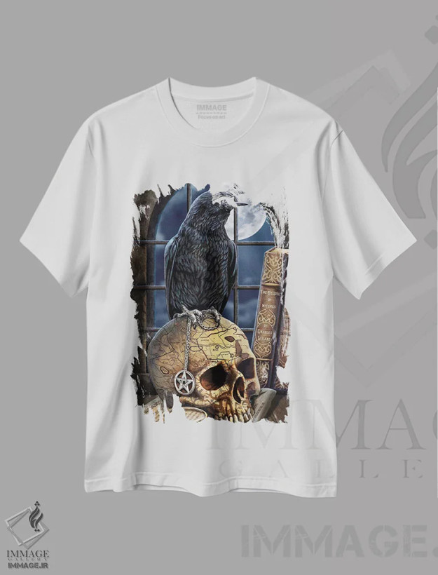 تیشرت سفید طرح دار – تیشرت فانتزی ,"همراه سالِم" اثر لیزا پارکر فروشگاه ایماژ