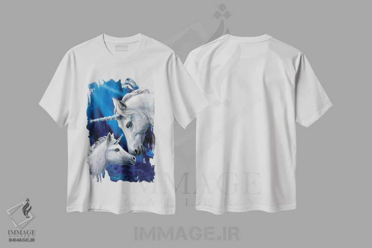 تیشرت سفید طرح دار – تیشرت فانتزی ,"عشق مقدس" اثر لیزا پارکر immage.ir