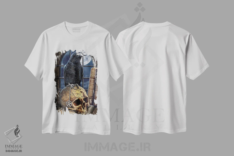 تیشرت سفید طرح دار – تیشرت فانتزی ,"همراه سالِم" اثر لیزا پارکر فروشگاه ایماژ